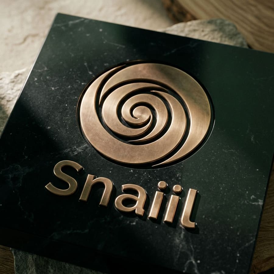 Snaiil identity for a culinary escargot farm and purveyor
