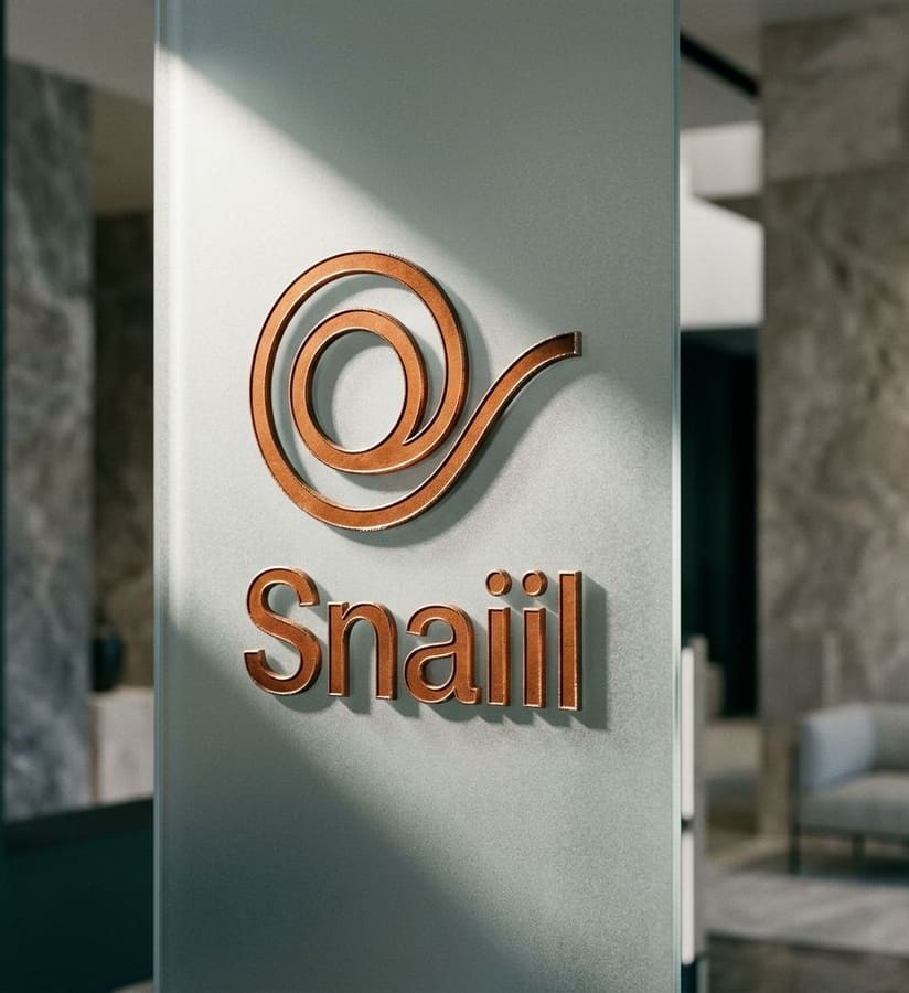 Snaiil identity for a biotech skincare and cosmeceutical laboratory